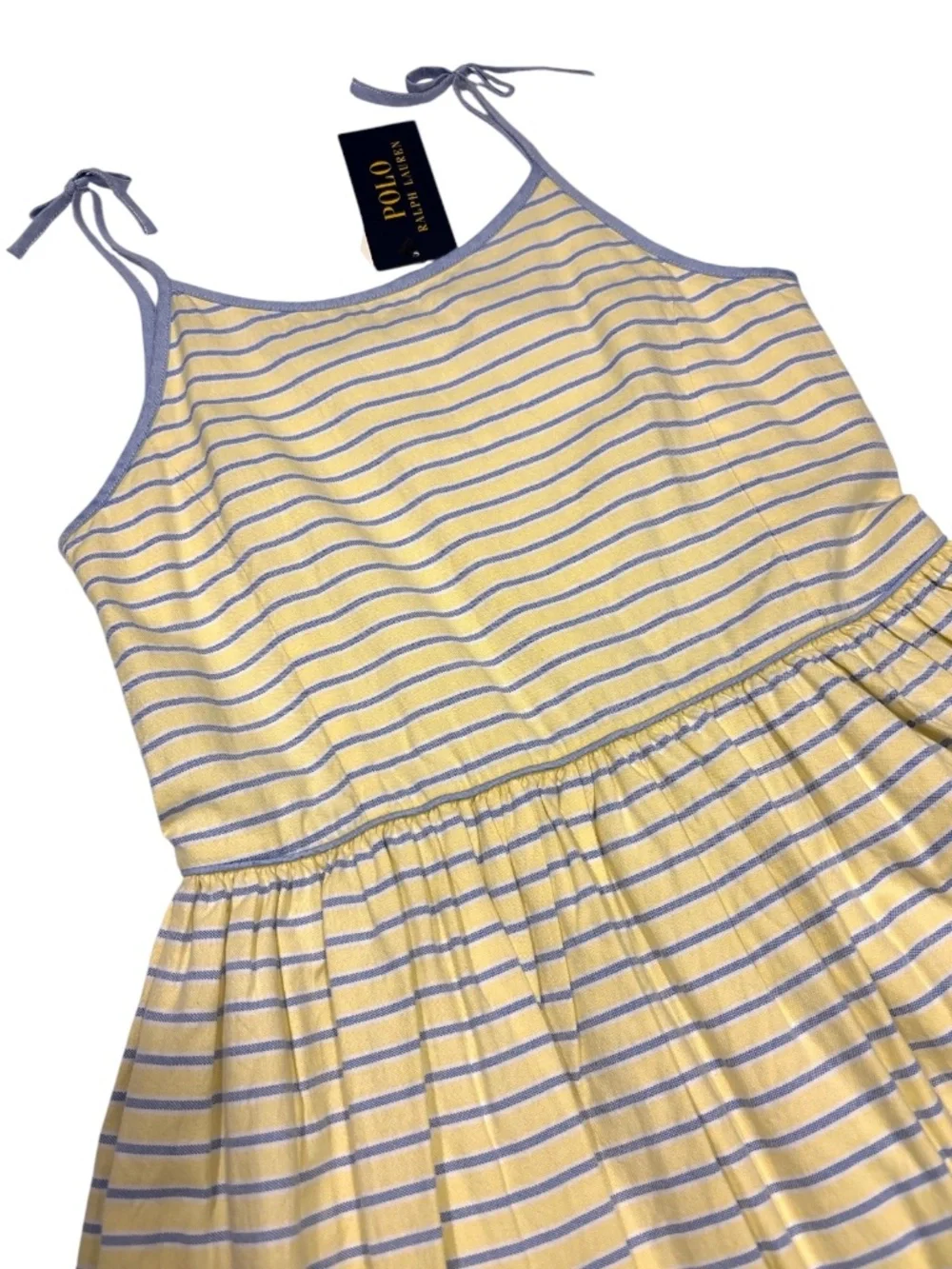 Polo Ralph Lauren Girls Striped Dress - Size 10 NWT